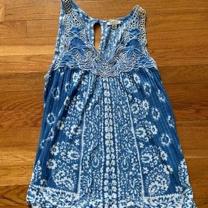 Blue Lucky Brand Tank Top Size M